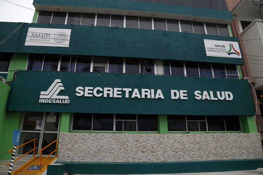Fachada de la secretaria de salud campeche