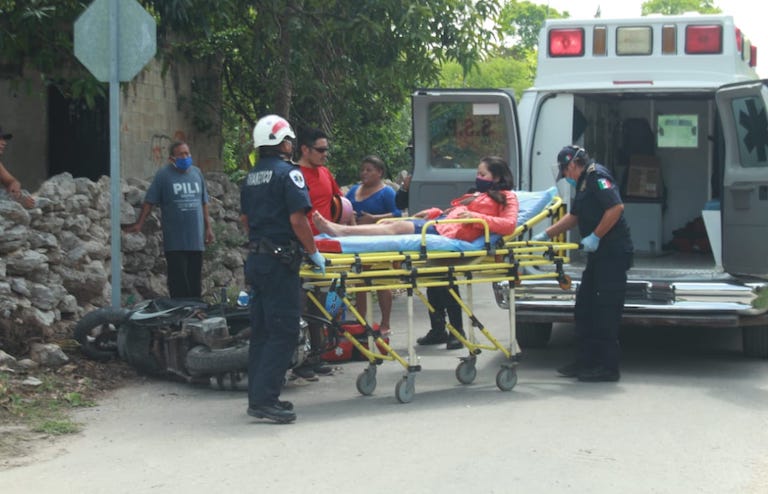 Choque moto kinchil 2