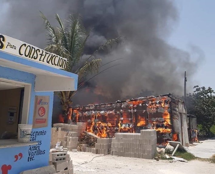 Progreso incendio chixculub 1