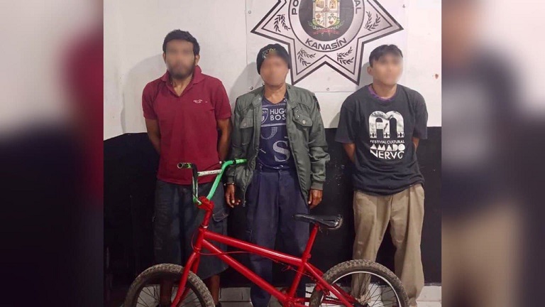 Kanasin detenidos bicicleta