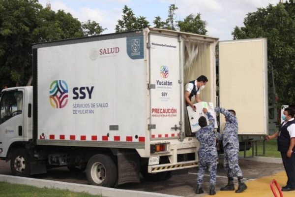 Yucatán recibe nuevo lote de 134 mil vacunas contra el COVID-19