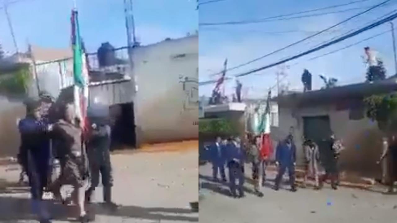 Video atacan con huevos y globos de agua a alcaldesa en tlaxcala durante desfile militar 1280x720