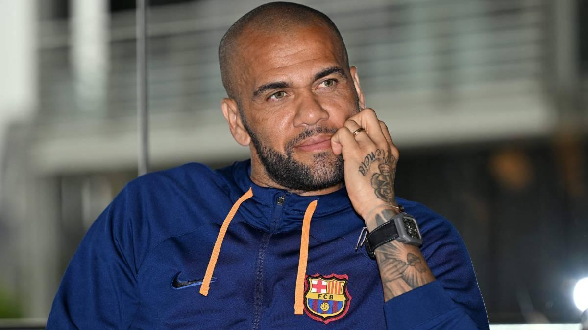 Dani alves en su ultima etapa como jugador del barca