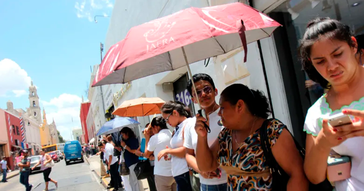 Yucatán soportará calor de hasta 39°C este martes Sdfcv vsv